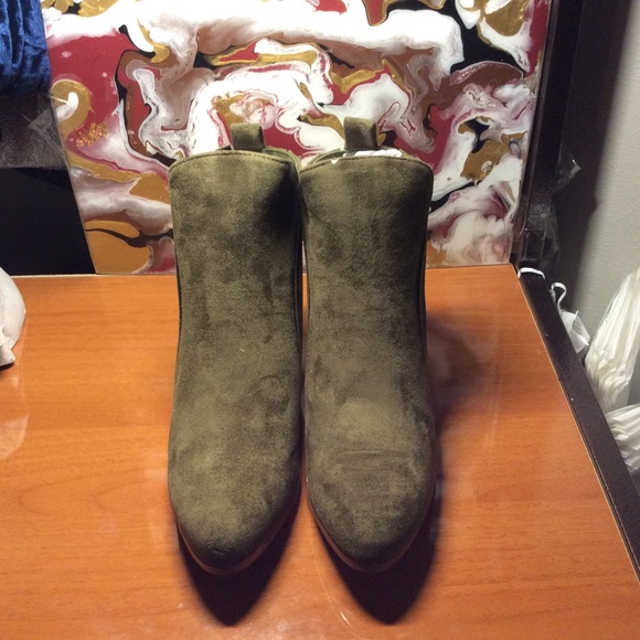 Women's Suede Booties - Picture 8 of 8